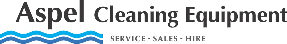 Aspel Cleaning Equipment logo: service, sales and hire.