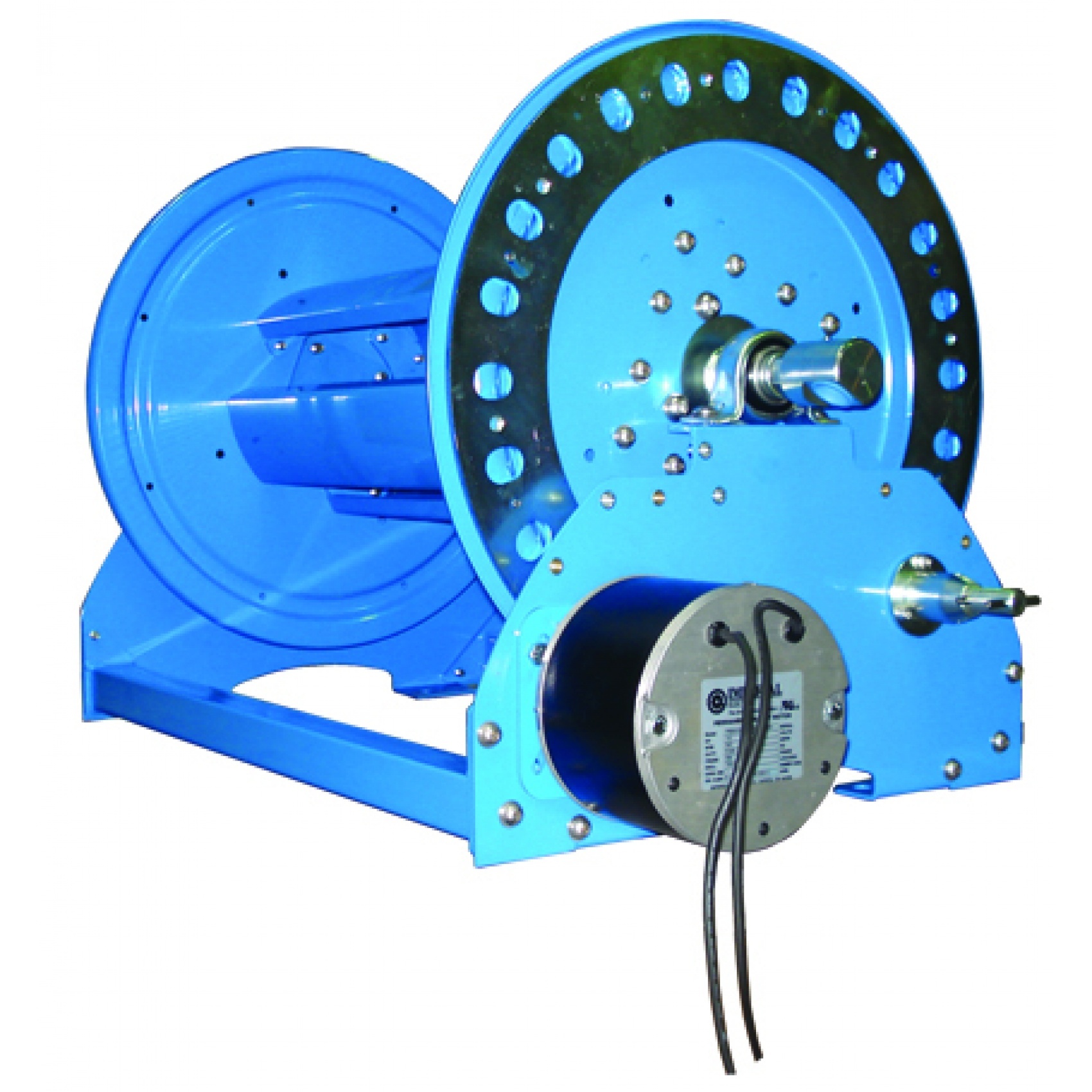 ZK-2HD 24V retractable hose reel with chain guard fitted