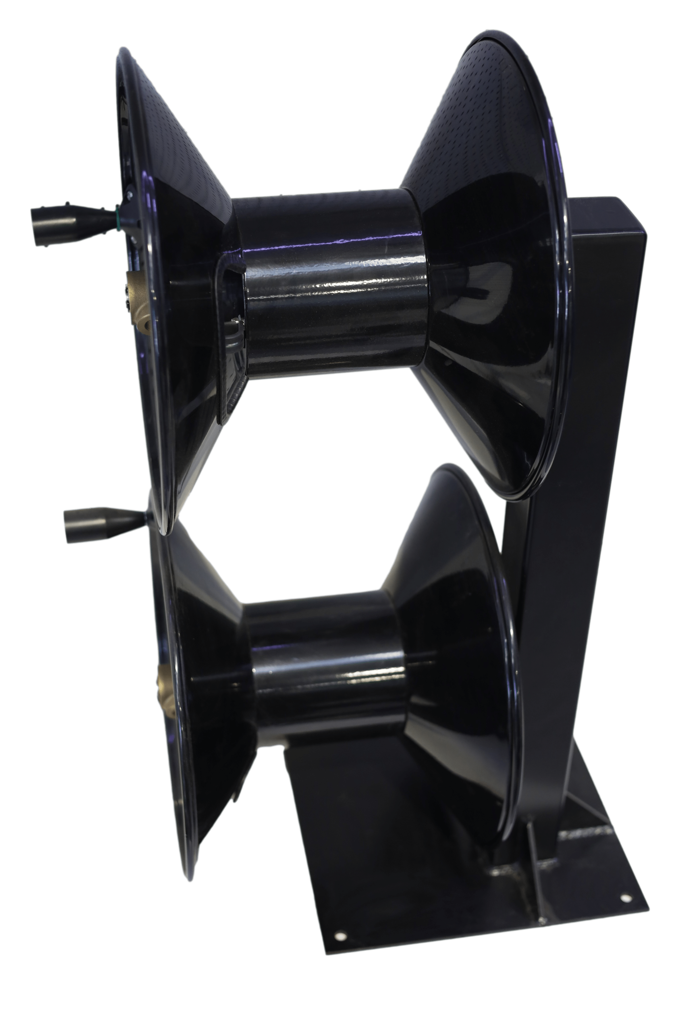ZJW Double Stacker Black Hose Reel Kit,2 x 60M Reels